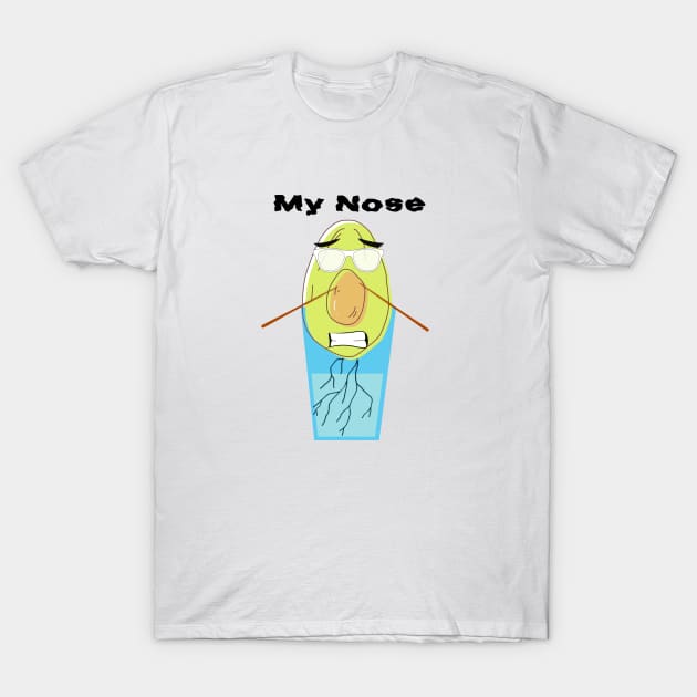 Mr Avocado funny design T-Shirt by Dself